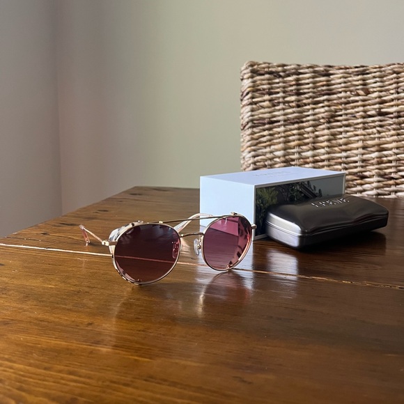 KREWE TCHOUP BLINKER 24K + Matte Oyster - Double Metal Bridge - Sold Out - Picture 7 of 10